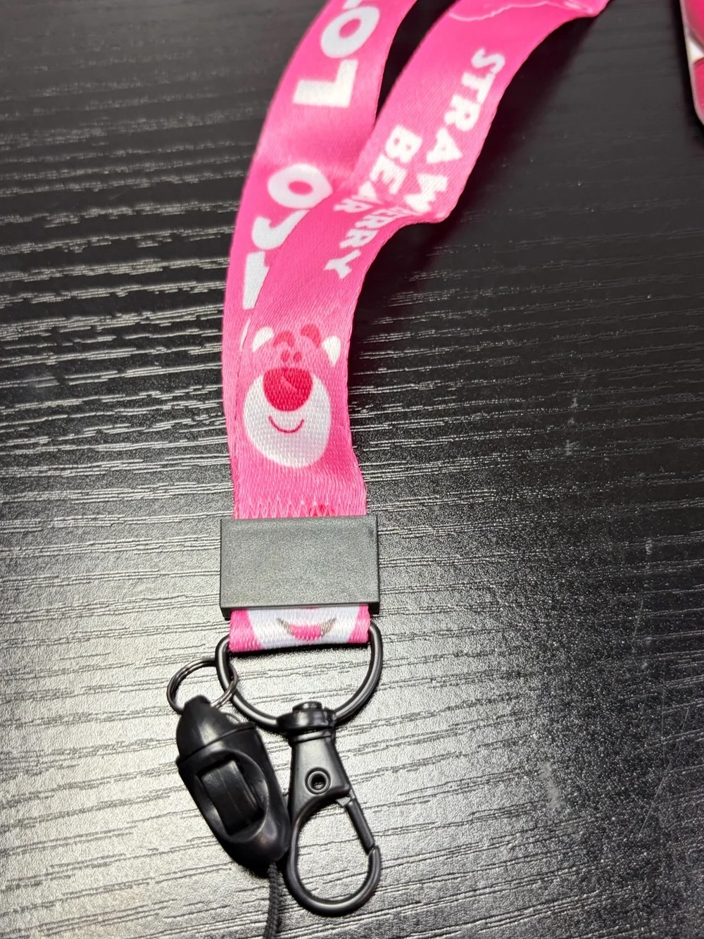 Lotso Pink Lanyard with ID Card Holder